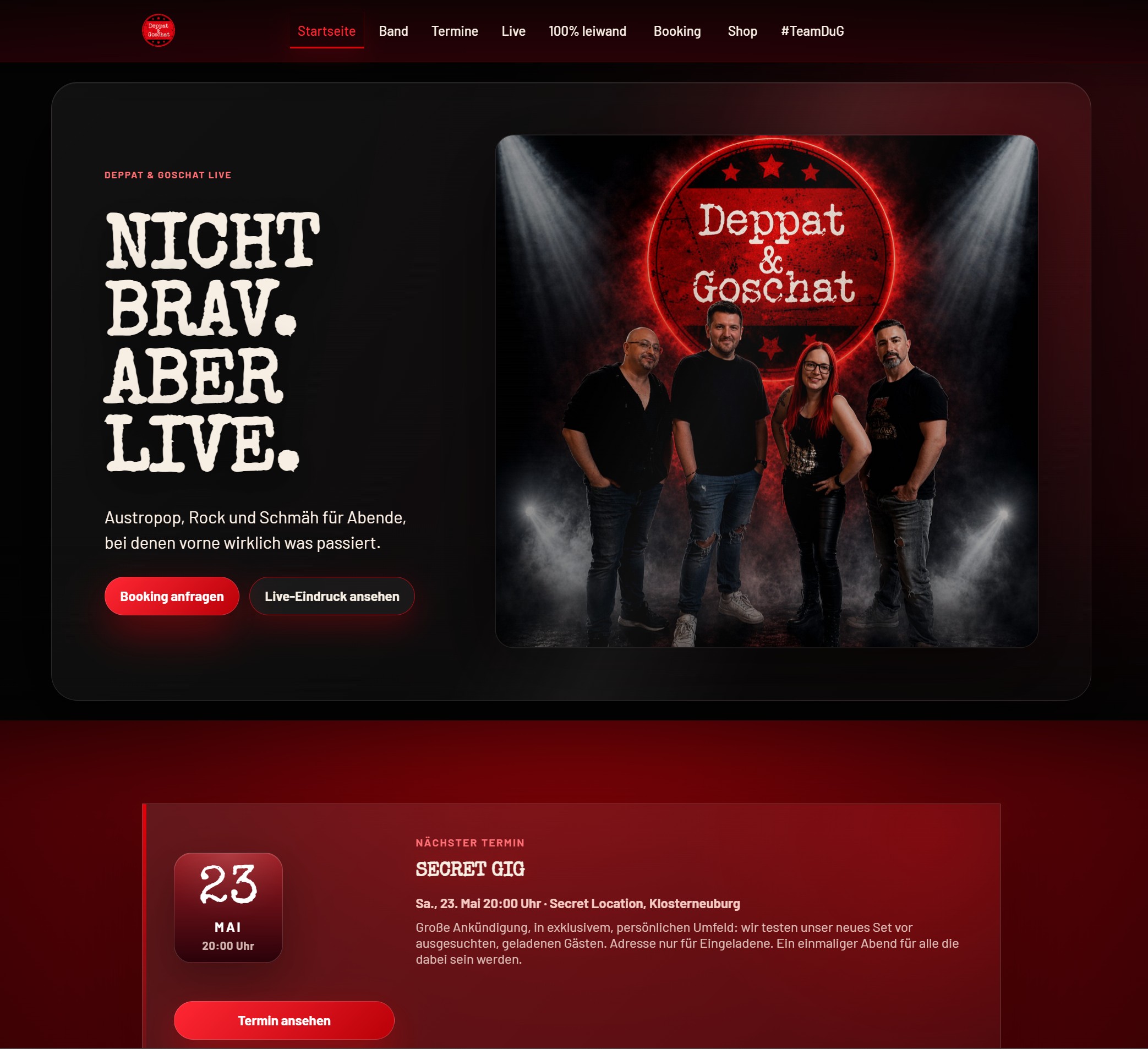 Screenshot of Deppat & Goschat